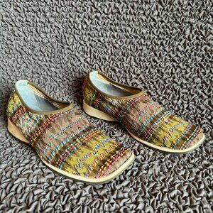NOW Multicolor Italian Knit Slippers/Slides - Womens Size 38.5 / US 7.5